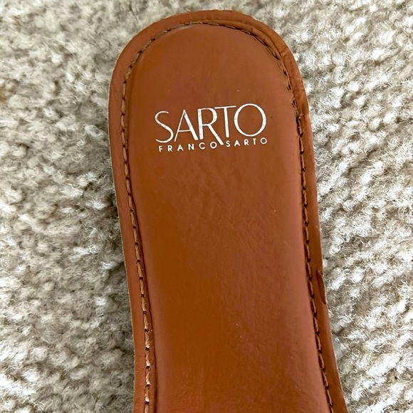 Franco Sarto Women A-GINELLE snake leather slippers size 8.5 - Picture 6 of 8